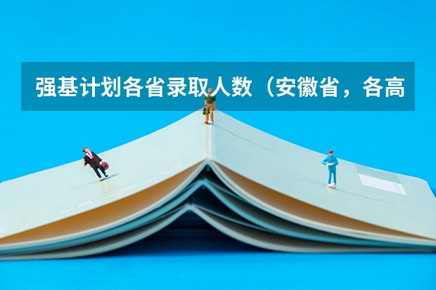 强基计划各省录取人数（安徽省，各高校强基计划分省招生计划？）
