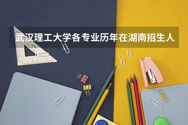 武汉理工大学各专业历年在湖南招生人数（学费介绍）