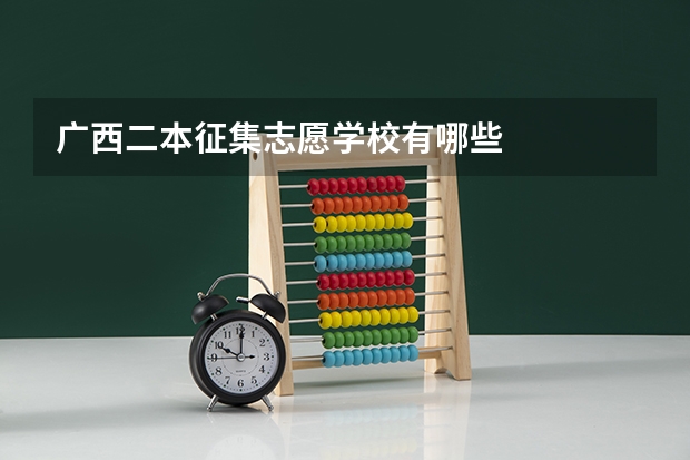广西二本征集志愿学校有哪些