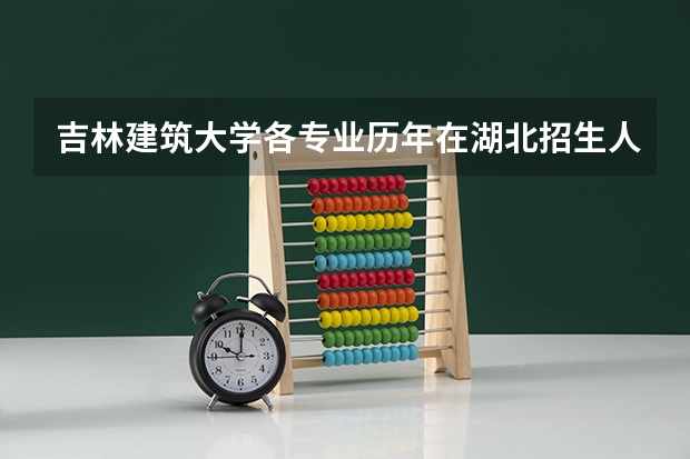 吉林建筑大学各专业历年在湖北招生人数（学费介绍）