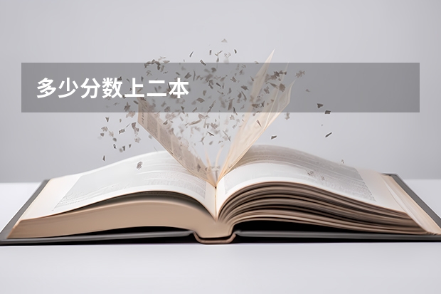 多少分数上二本