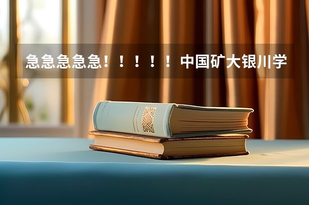 急急急急急！！！！！中国矿大银川学院怎么样？值得读吗？？？