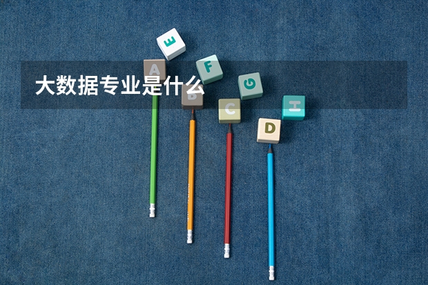 大数据专业是什么