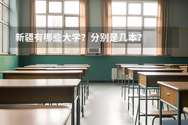 新疆有哪些大学？分别是几本？