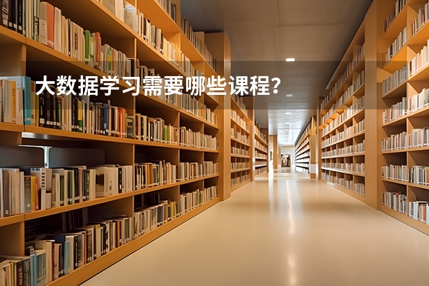 大数据学习需要哪些课程?