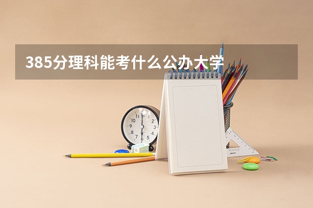 385分理科能考什么公办大学
