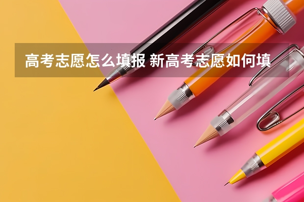 高考志愿怎么填报 新高考志愿如何填报高考志愿应该怎么填报