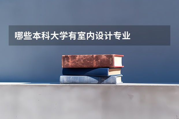 哪些本科大学有室内设计专业