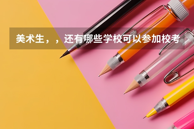 美术生，，还有哪些学校可以参加校考