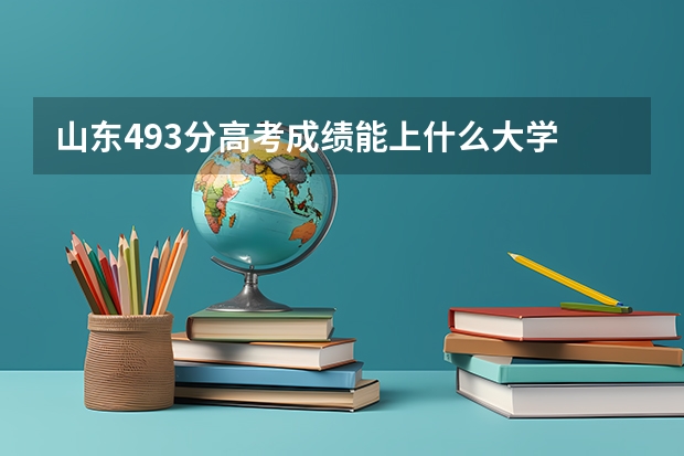 山东493分高考成绩能上什么大学