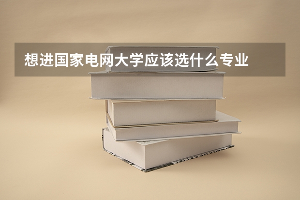 想进国家电网大学应该选什么专业