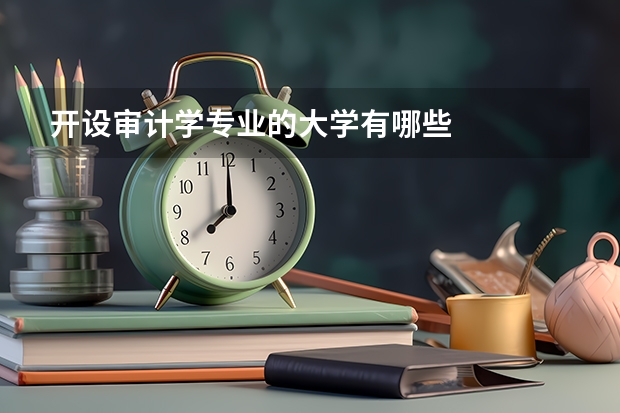 开设审计学专业的大学有哪些
