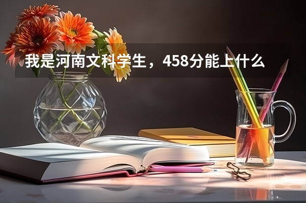 我是河南文科学生，458分能上什么学校