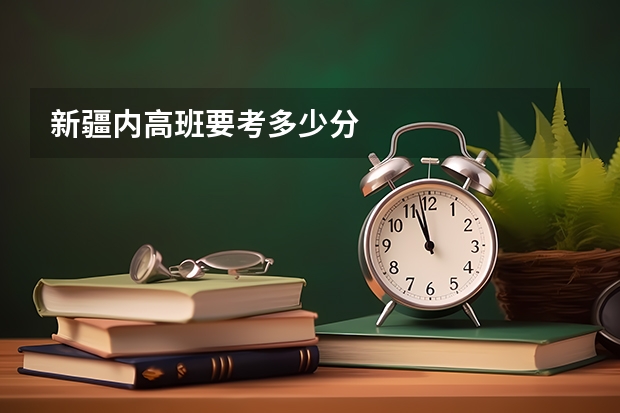 新疆内高班要考多少分