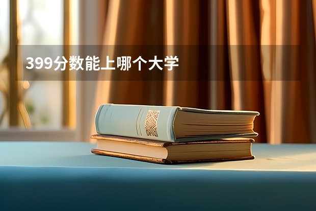 399分数能上哪个大学