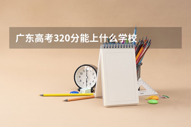 广东高考320分能上什么学校