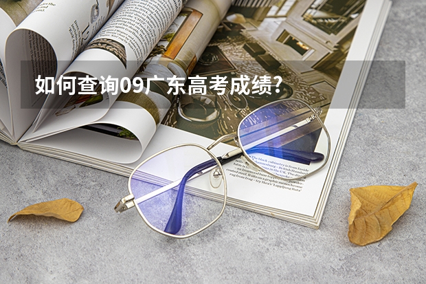 如何查询09广东高考成绩?