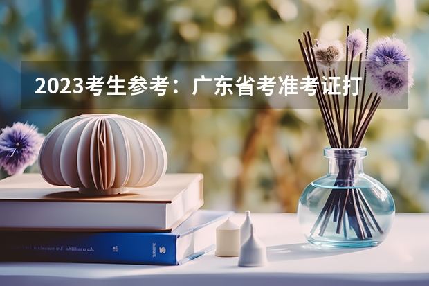 2023考生参考：广东省考准考证打印入口在哪里？