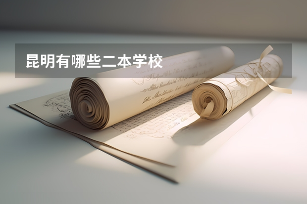 昆明有哪些二本学校