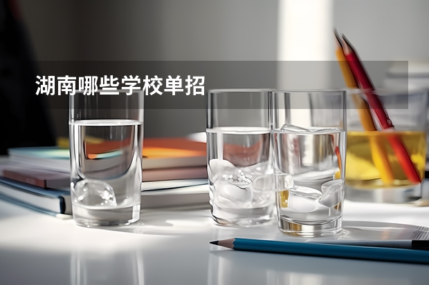 湖南哪些学校单招