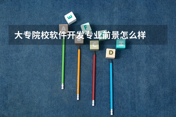 大专院校软件开发专业前景怎么样