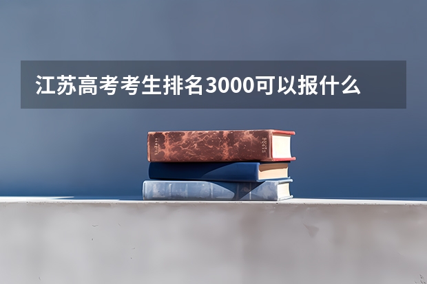 江苏高考考生排名3000可以报什么学校