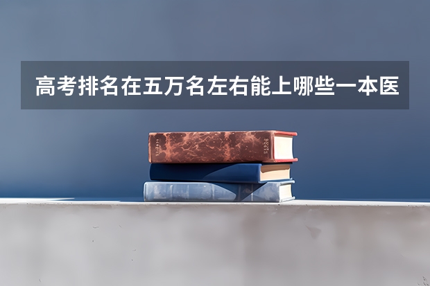 高考排名在五万名左右能上哪些一本医科大学？