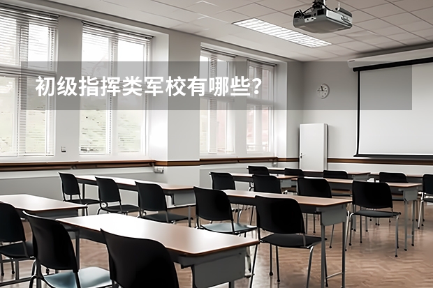 初级指挥类军校有哪些?