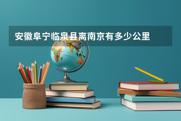 安徽阜宁临泉县离南京有多少公里