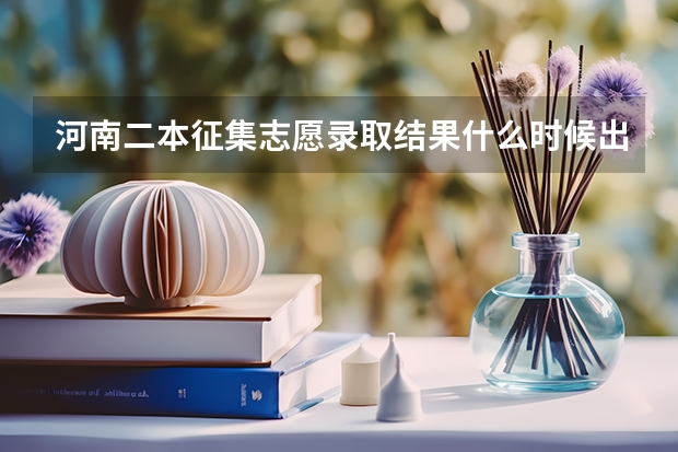 河南二本征集志愿录取结果什么时候出来