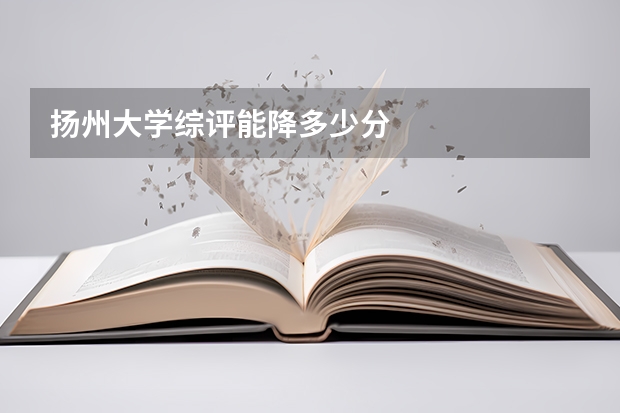 扬州大学综评能降多少分