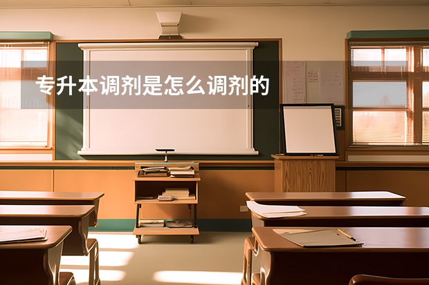 专升本调剂是怎么调剂的