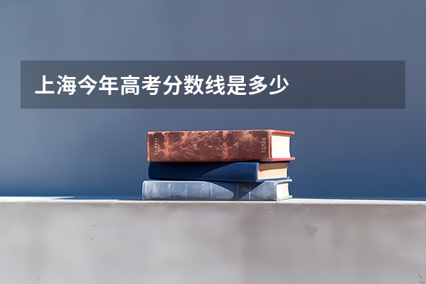 上海今年高考分数线是多少
