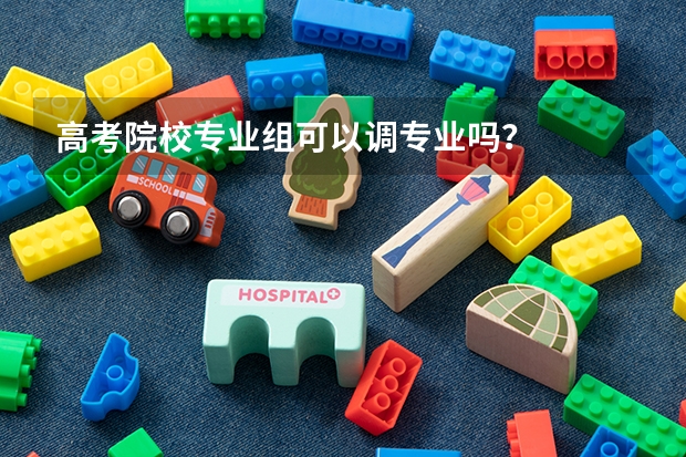 高考院校专业组可以调专业吗？