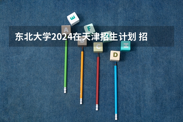 东北大学2024在天津招生计划 招多少人