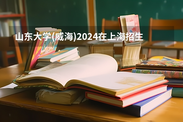 山东大学(威海)2024在上海招生计划 招多少人