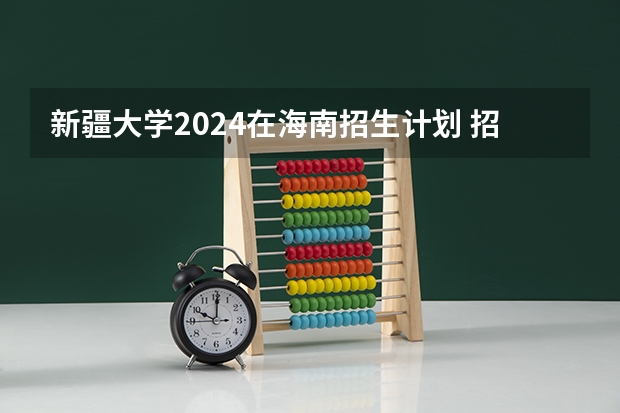 新疆大学2024在海南招生计划 招多少人