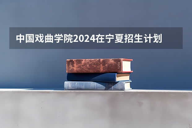 中国戏曲学院2024在宁夏招生计划 招多少人