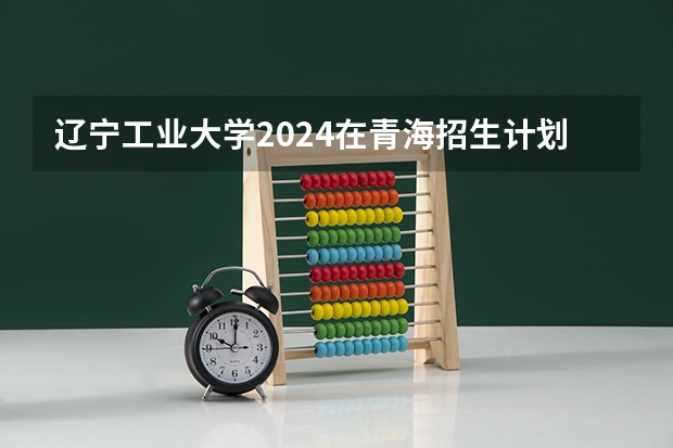 辽宁工业大学2024在青海招生计划 招多少人