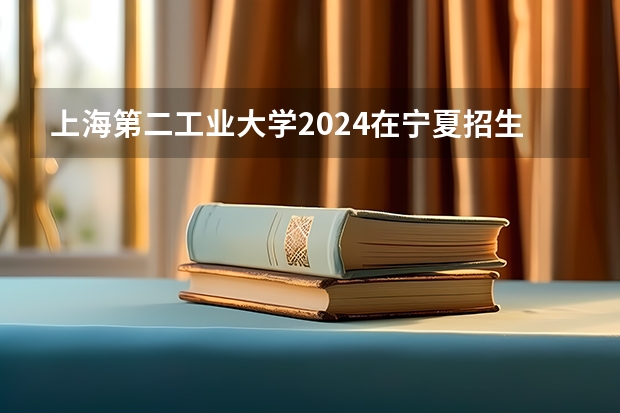 上海第二工业大学2024在宁夏招生计划 招多少人