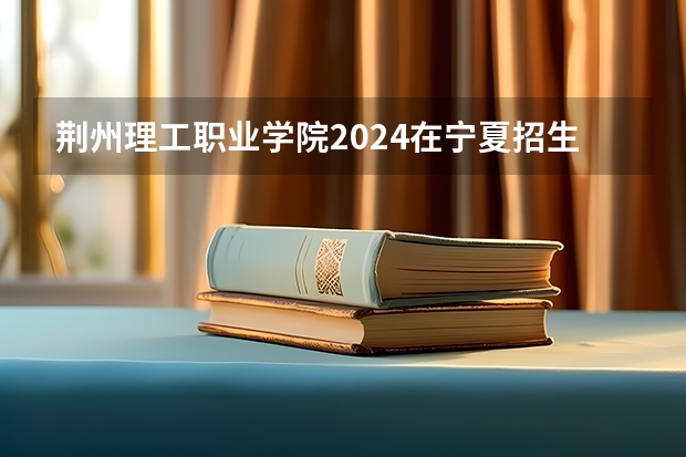 荆州理工职业学院2024在宁夏招生计划 招多少人