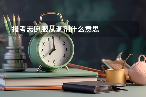 报考志愿服从调剂什么意思