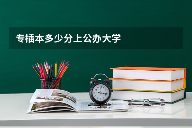 专插本多少分上公办大学