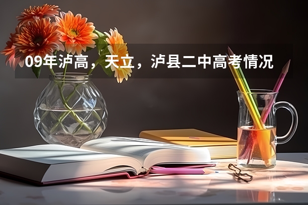 09年泸高，天立，泸县二中高考情况哪里好些