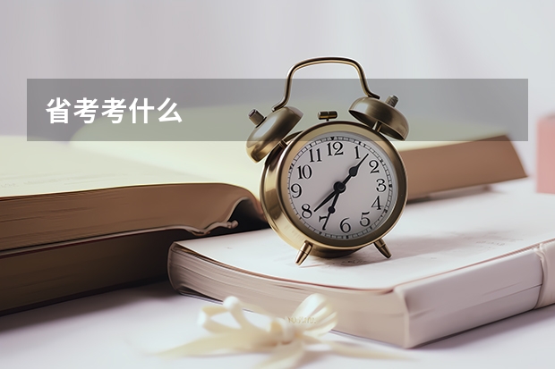 省考考什么