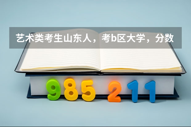 艺术类考生山东人，考b区大学，分数线多少分，数媒，视传，艺术概论等？