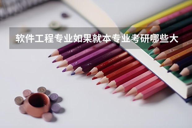 软件工程专业如果就本专业考研哪些大学比较好一些而且容易考