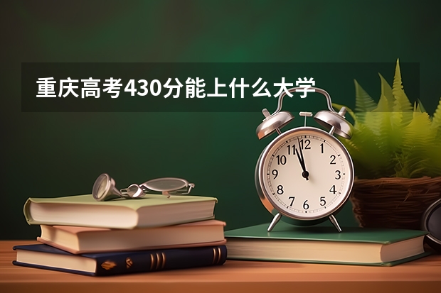 重庆高考430分能上什么大学