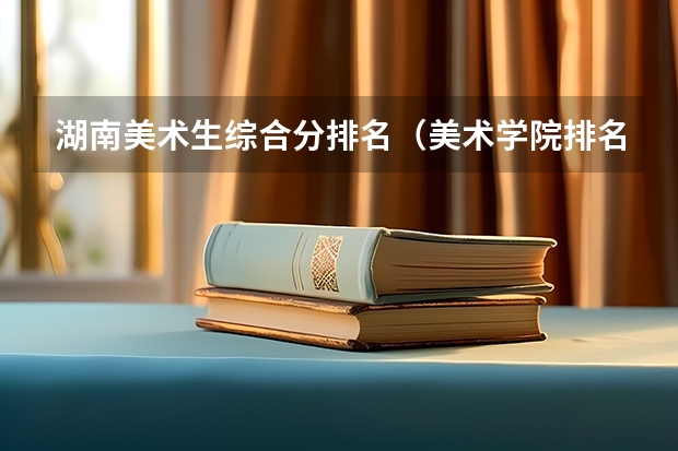 湖南美术生综合分排名（美术学院排名及分数线）