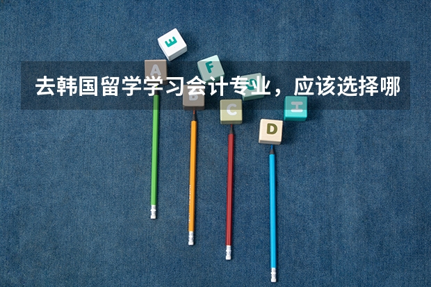 去韩国留学学习会计专业，应该选择哪个大学？我现在高三，现在想开始准备了解去的事项了。